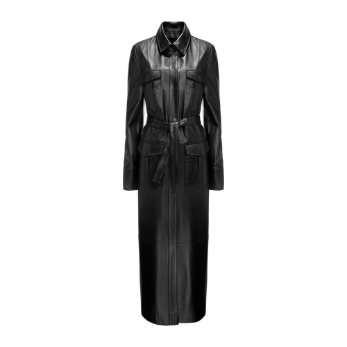 Leather Longline Dress With Pockets - M - Midi dresses - YAVORSKA - Modalova