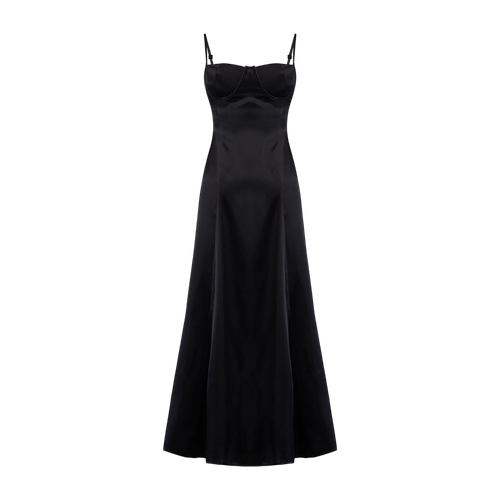 YOUR *ITCH SILK DRESS - JET - XS - Midi dresses - PCFG - Modalova
