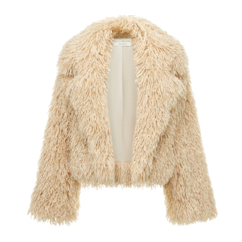 Short Fur Made Of Fluffy Texture | Women's Fur coats - YAVORSKA - Modalova