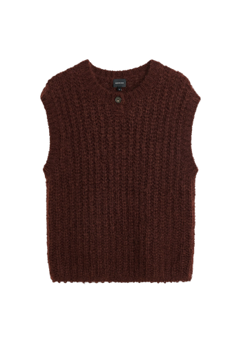 Sonny Knit Top - Oxblood | Women's Knitwear - HERSKIND - Modalova