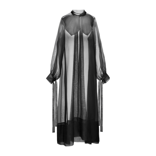 Silk Organza Dress With A Bow - M - Maxi dresses - YAVORSKA - Modalova