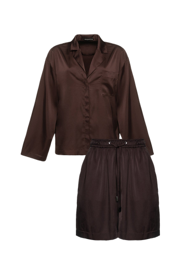 Silk Suit With Shorts | Women's Pyjama sets - Gasanova - Modalova