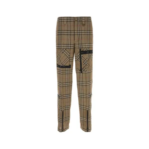 Trousers > Straight Trousers - - Burberry - Modalova