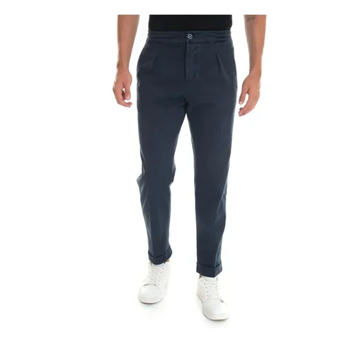 Kiton - Trousers > Chinos - Blue - Kiton - Modalova