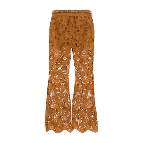 Trousers > Wide Trousers - - Zimmermann - Modalova