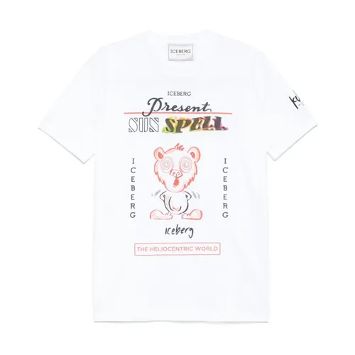 Iceberg - Tops > T-Shirts - White - Iceberg - Modalova