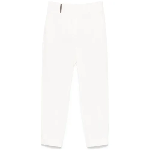 Trousers > Cropped Trousers - - Peserico - Modalova