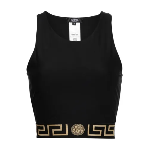 Tops > Sleeveless Tops - - Versace - Modalova