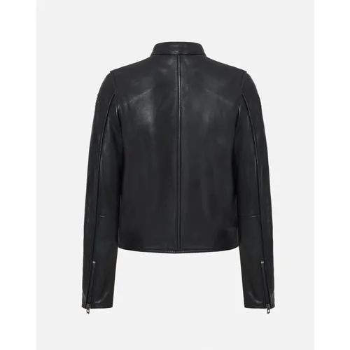 Jackets > Leather Jackets - - Diesel - Modalova