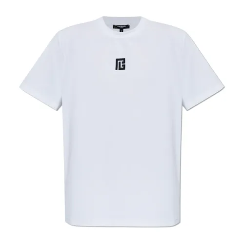 Balmain - Tops > T-Shirts - White - Balmain - Modalova
