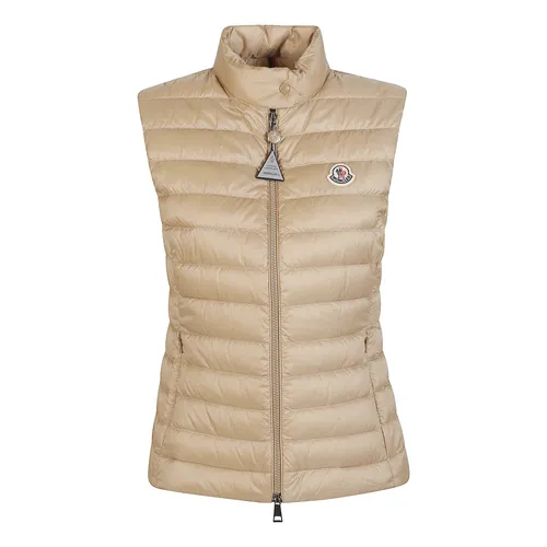 Moncler - Jackets > Vests - Beige - Moncler - Modalova