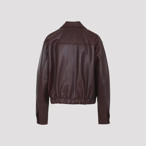 Jackets > Leather Jackets - - Versace - Modalova