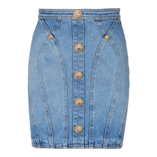 Skirts > Denim Skirts - - Balmain - Modalova