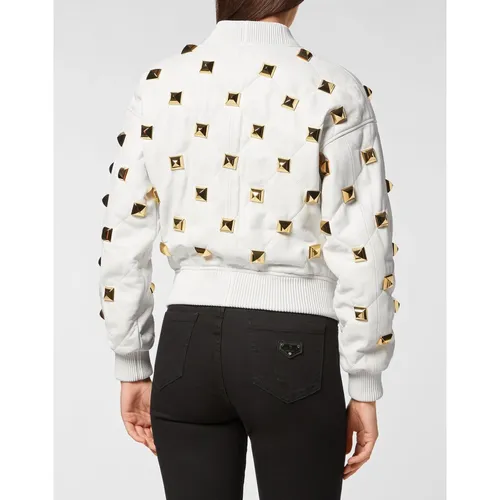 Jackets > Leather Jackets - - Philipp Plein - Modalova