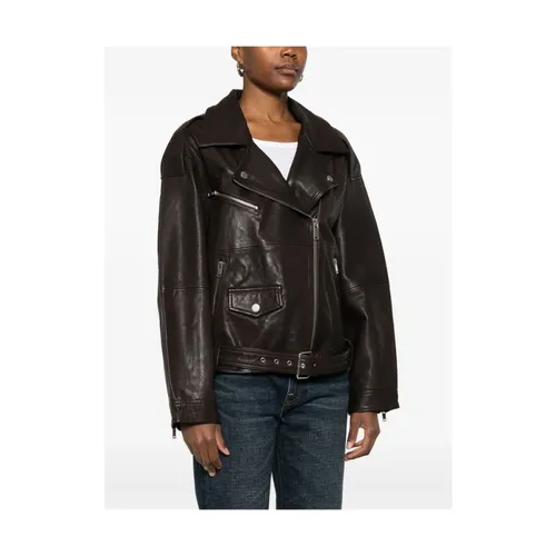 Jackets > Leather Jackets - - Gestuz - Modalova