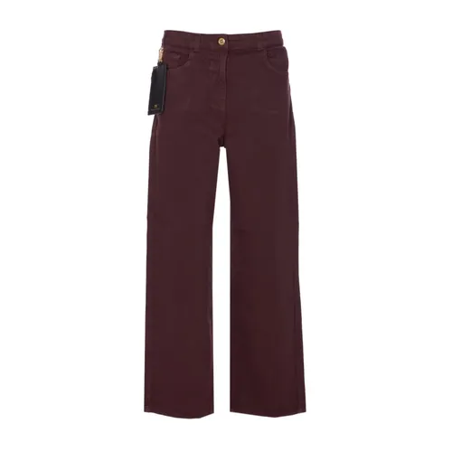 Trousers > Wide Trousers - - Elisabetta Franchi - Modalova