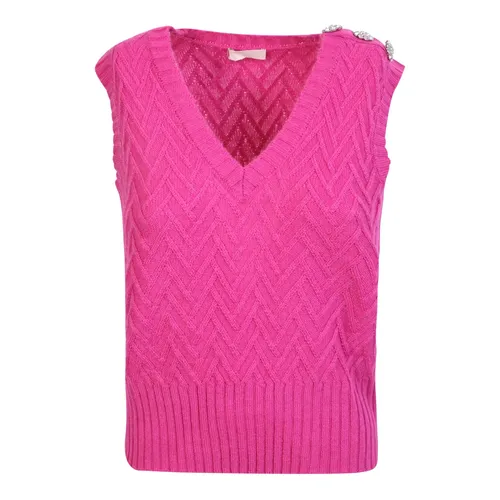 Knitwear > V-neck Knitwear - - Liu Jo - Modalova