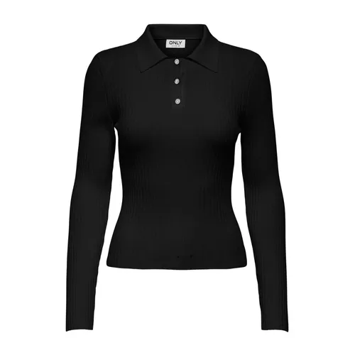Only - Tops > Polo Shirts - Black - Only - Modalova