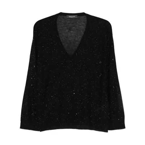 Knitwear > V-neck Knitwear - - Fabiana Filippi - Modalova