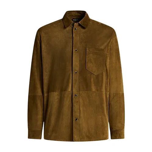 Jackets > Leather Jackets - - Kiton - Modalova