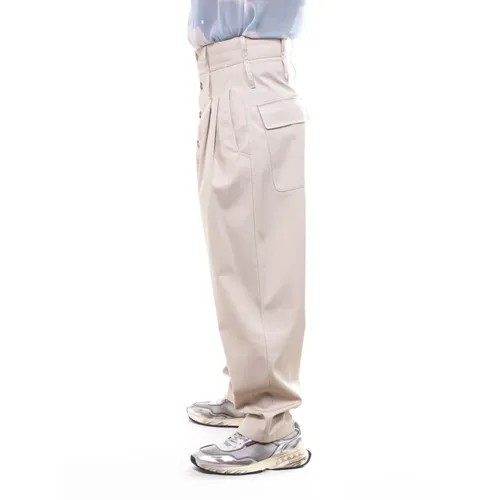 Trousers > Straight Trousers - - Moschino - Modalova
