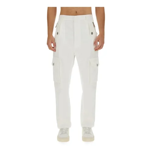 Trousers > Straight Trousers - - Balmain - Modalova