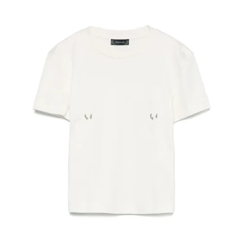 Mugler - Tops > T-Shirts - White - Mugler - Modalova