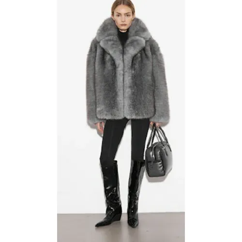 Jackets > Faux Fur & Shearling Jackets - - Stand Studio - Modalova