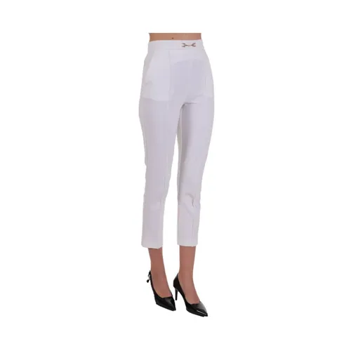 Trousers > Cropped Trousers - - Elisabetta Franchi - Modalova