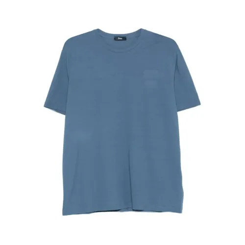 Herno - Tops > T-Shirts - Blue - Herno - Modalova