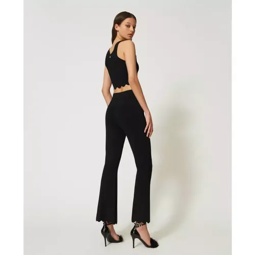 Trousers > Wide Trousers - - Twinset - Modalova