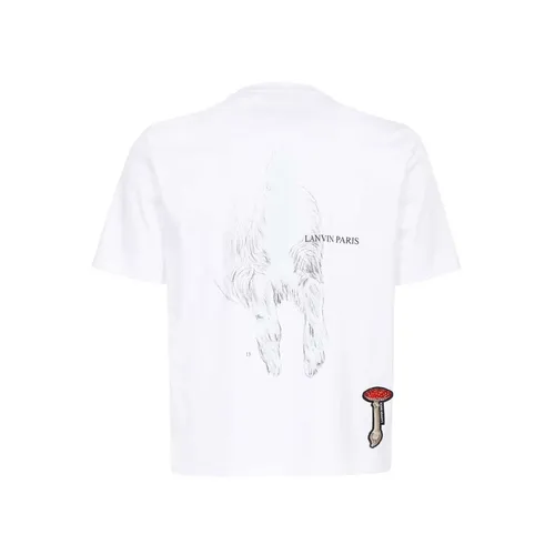 Lanvin - Tops > T-Shirts - White - Lanvin - Modalova