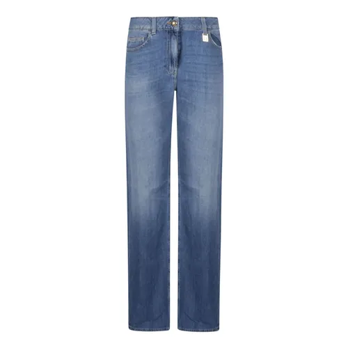 Jeans > Straight Jeans - - Elisabetta Franchi - Modalova