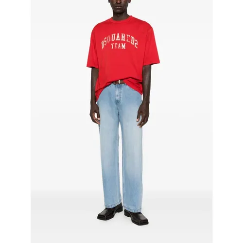 Dsquared2 - Tops > T-Shirts - Red - Dsquared2 - Modalova