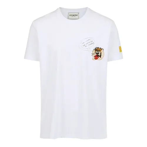 Iceberg - Tops > T-Shirts - White - Iceberg - Modalova