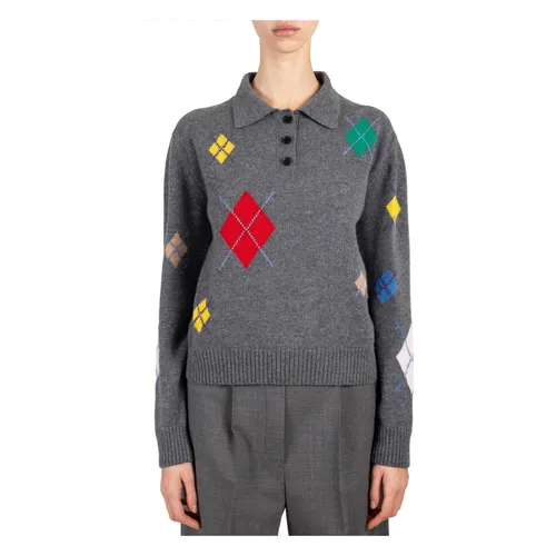 Msgm - Tops > Polo Shirts - Gray - Msgm - Modalova