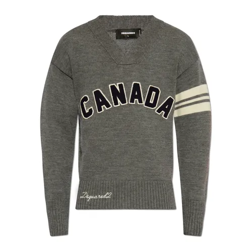Knitwear > V-neck Knitwear - - Dsquared2 - Modalova