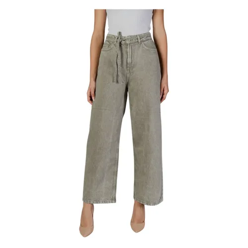 Only - Jeans > Wide Jeans - Green - Only - Modalova