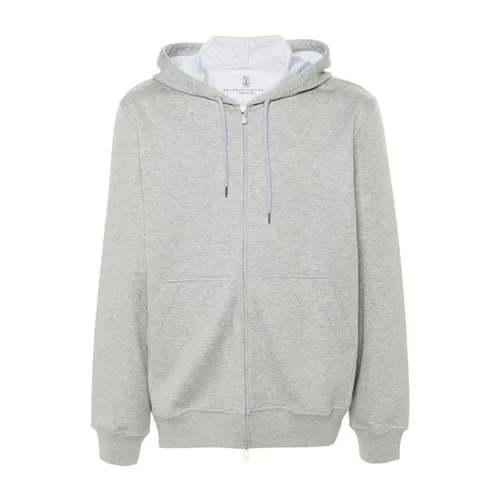 Sweatshirts & Hoodies > Zip-throughs - - Brunello Cucinelli - Modalova