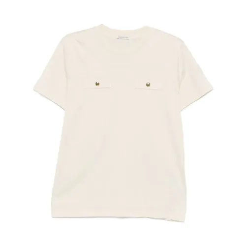 Moncler - Tops > T-Shirts - Beige - Moncler - Modalova