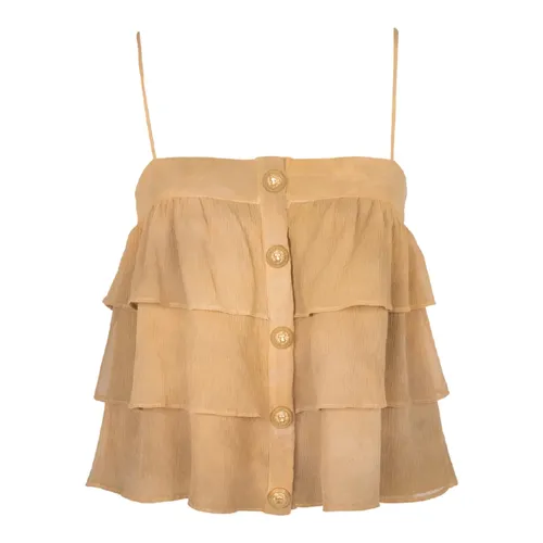 Tops > Sleeveless Tops - - Balmain - Modalova