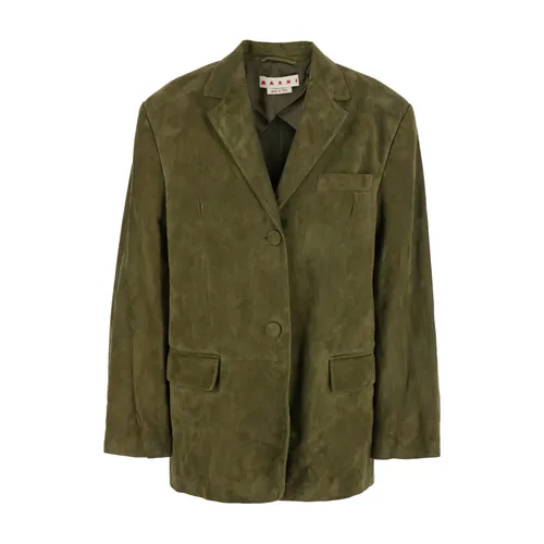 Marni - Jackets > Blazers - Green - Marni - Modalova