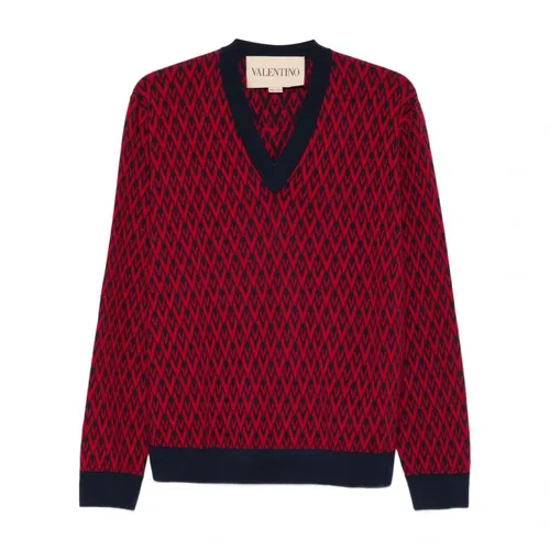 Knitwear > V-neck Knitwear - - Valentino Garavani - Modalova