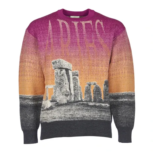 Knitwear > Round-neck Knitwear - - Aries - Modalova