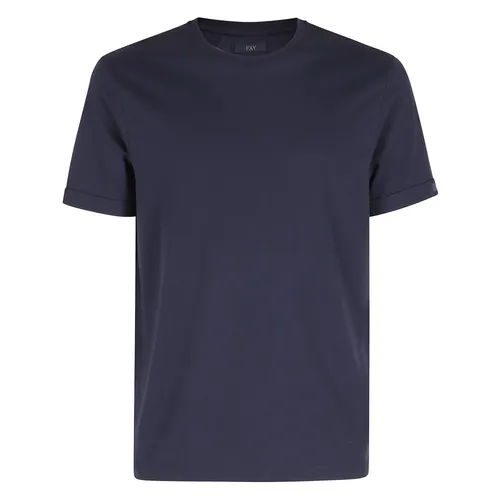 Fay - Tops > T-Shirts - Blue - Fay - Modalova