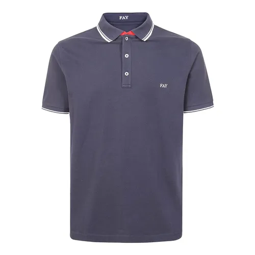 Fay - Tops > Polo Shirts - Blue - Fay - Modalova