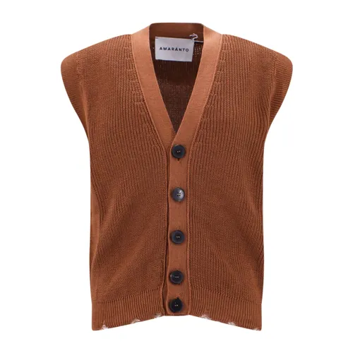 Knitwear > Sleveless Knitwear - - Amaránto - Modalova