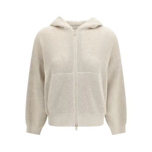 Sweatshirts & Hoodies > Zip-throughs - - Brunello Cucinelli - Modalova