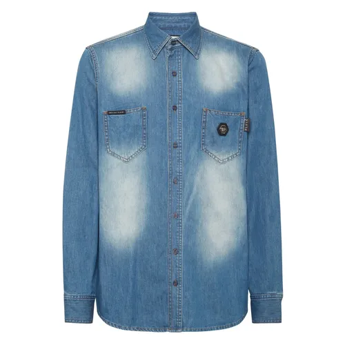 Shirts > Denim Shirts - - Philipp Plein - Modalova