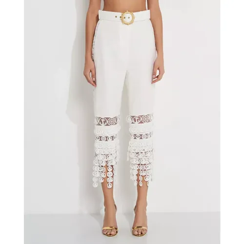 Trousers > Cropped Trousers - - Zimmermann - Modalova